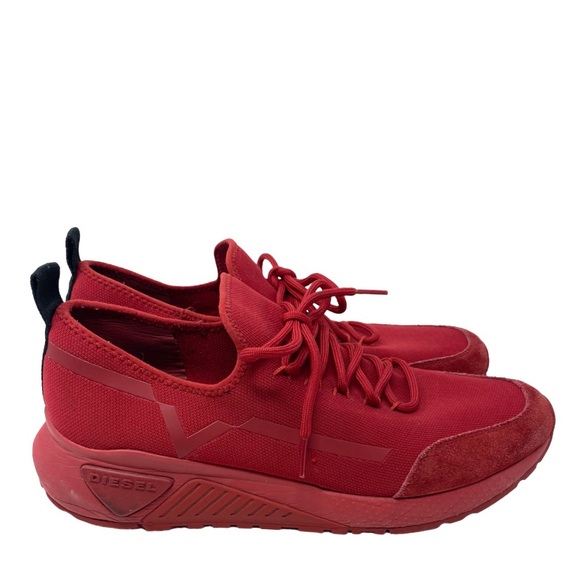 🛑 Diesel S-Kby Red Stretch Athletic Shoes - Picture 8 of 11